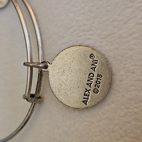 3/$30 ALEX & ANI Initial R Charm Bangle Slider Bracelet - Picture 5 of 5